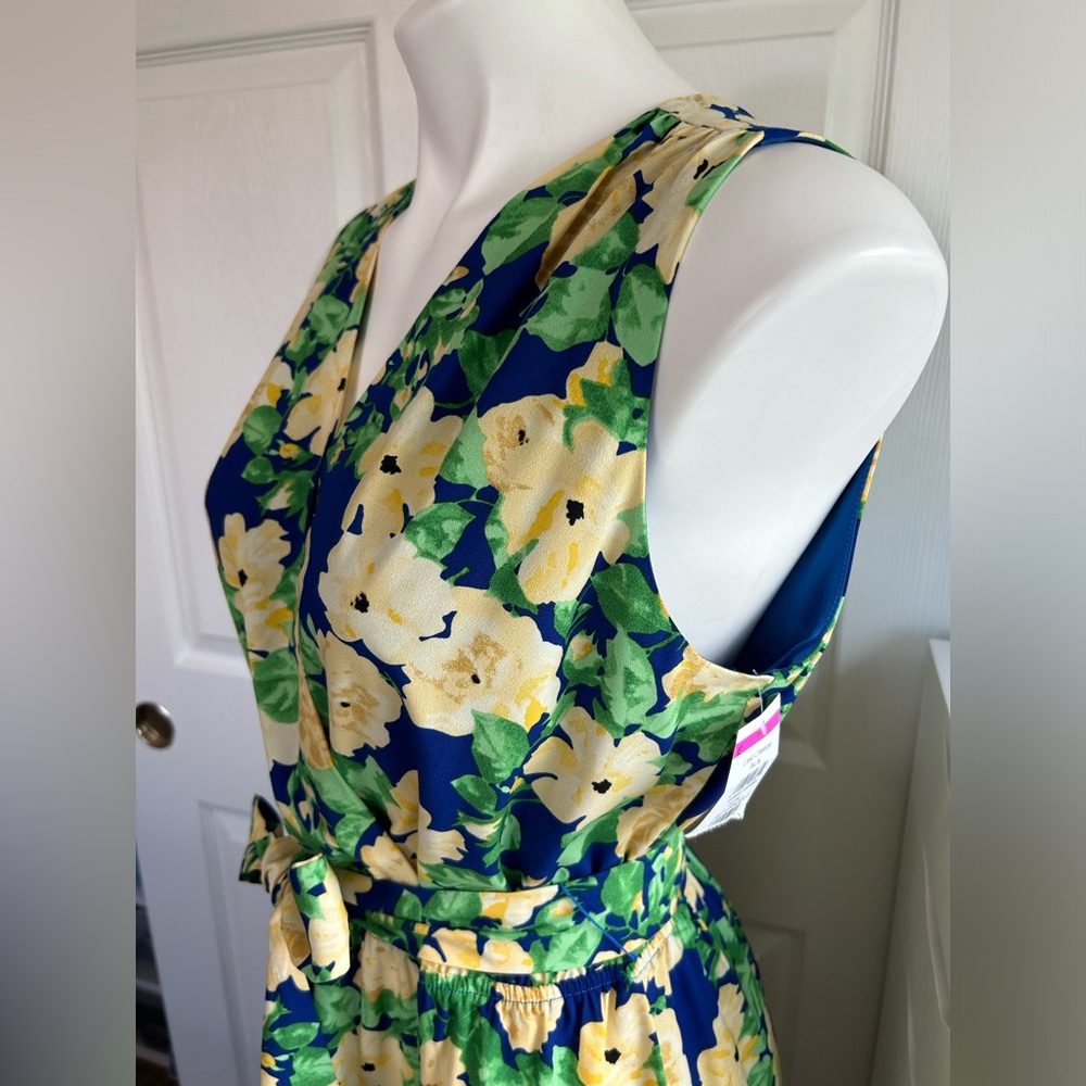 Sam Edelman Blue and Yellow Floral Dress - Picture 4 of 11